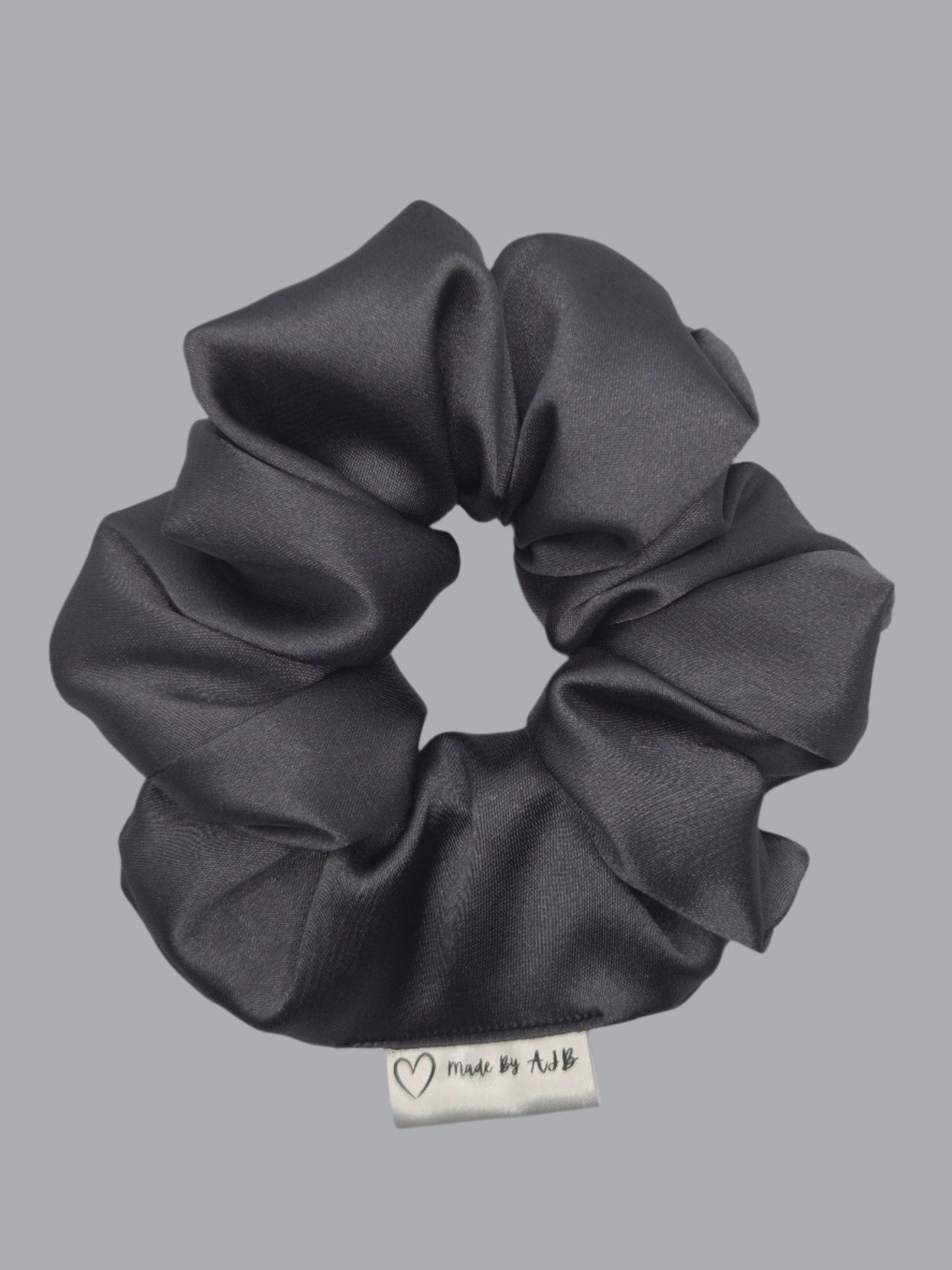 Grey Satin | Large Luxe Scrunchie
