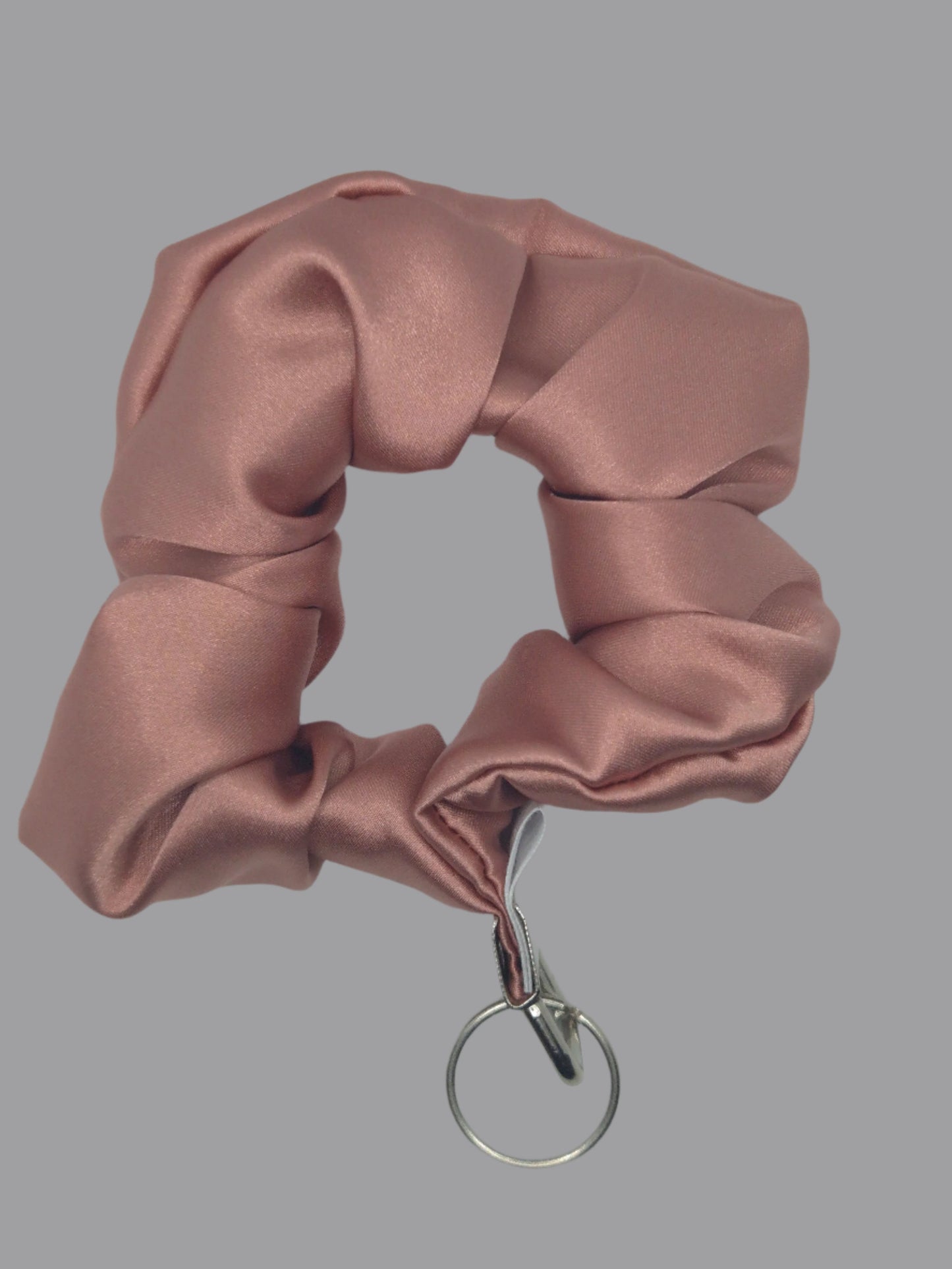 Pink Scrunchie Wristlet | Deluxe Satin
