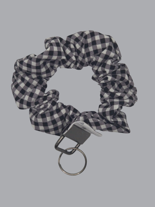Gingham Scrunchie Wristlet | Cotton