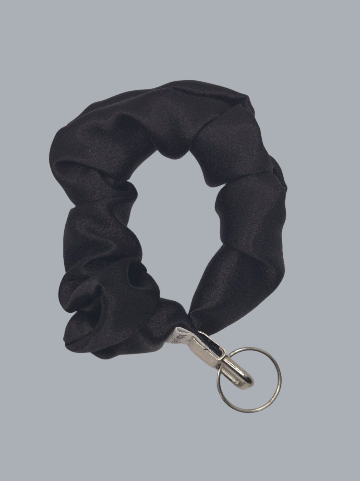 Black Scrunchie Wristlet | Deluxe Satin