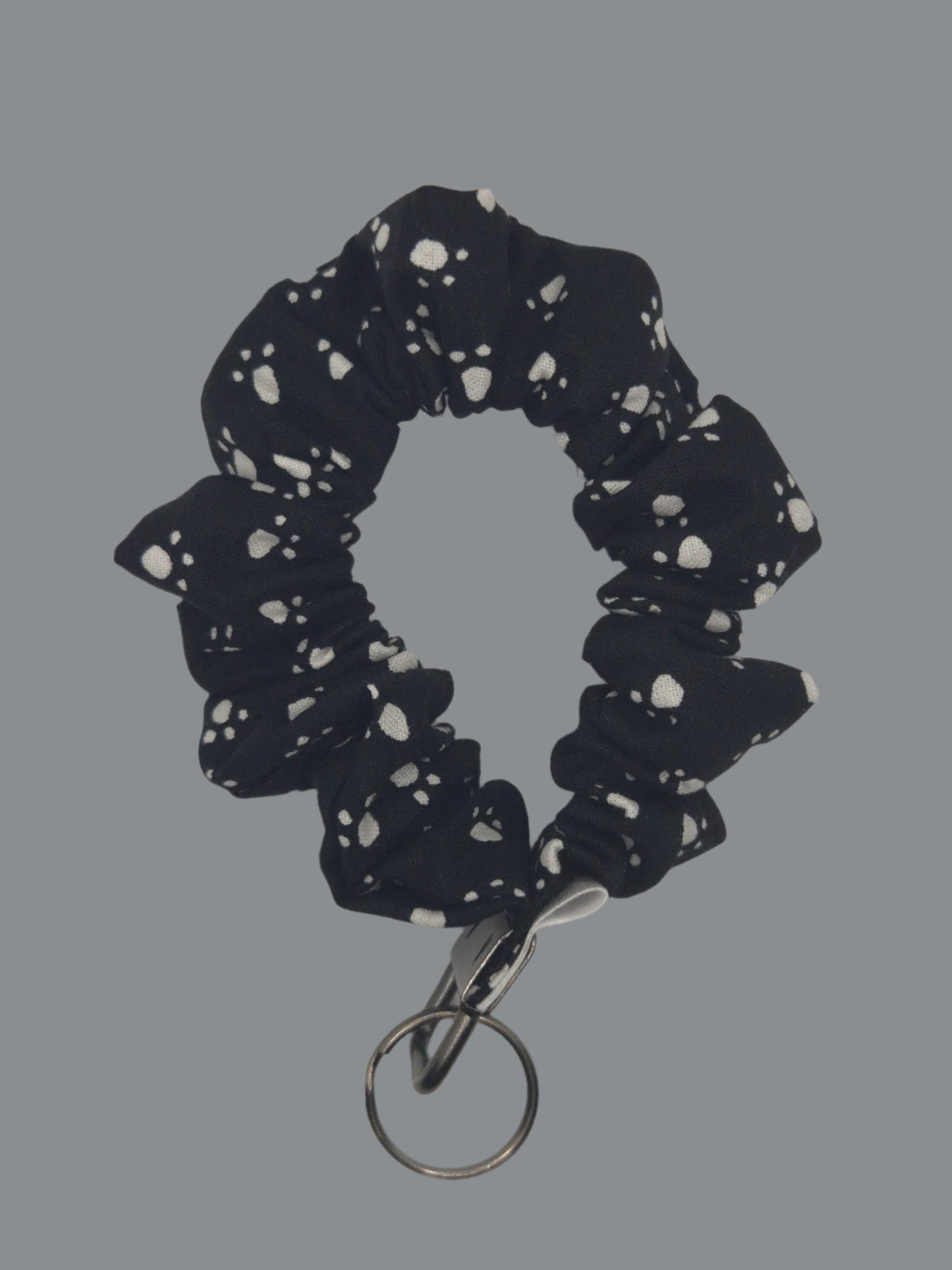 Paw Print Scrunchie Wristlet | Cotton