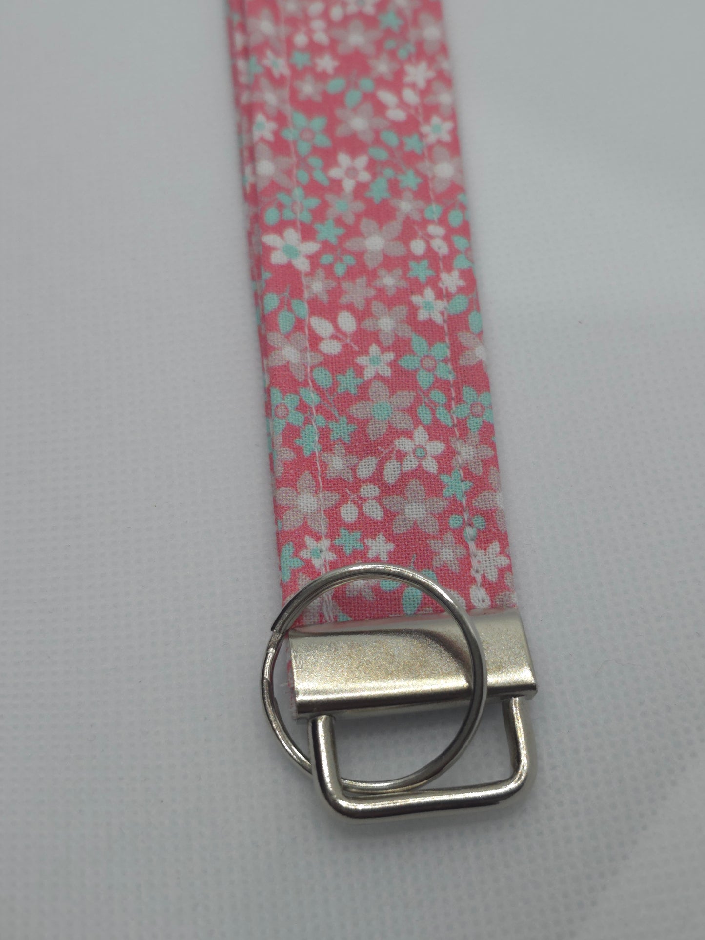 Pink Flower Wristlet | Cotton
