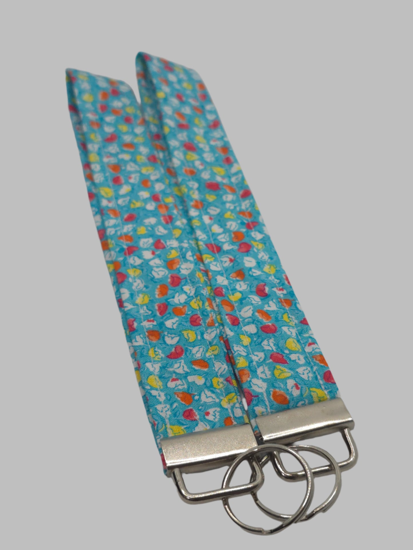 Blue Flowers Wristlet | Cotton