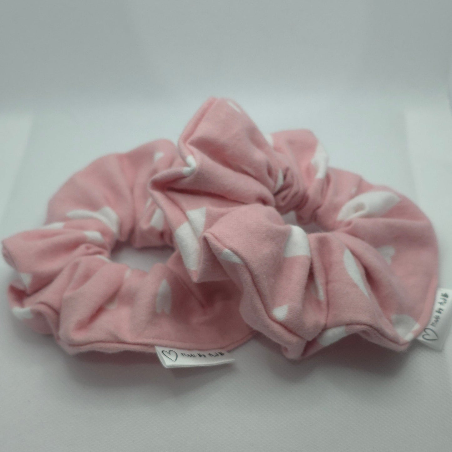 Pink Hearts | Large Classic Scrunchie