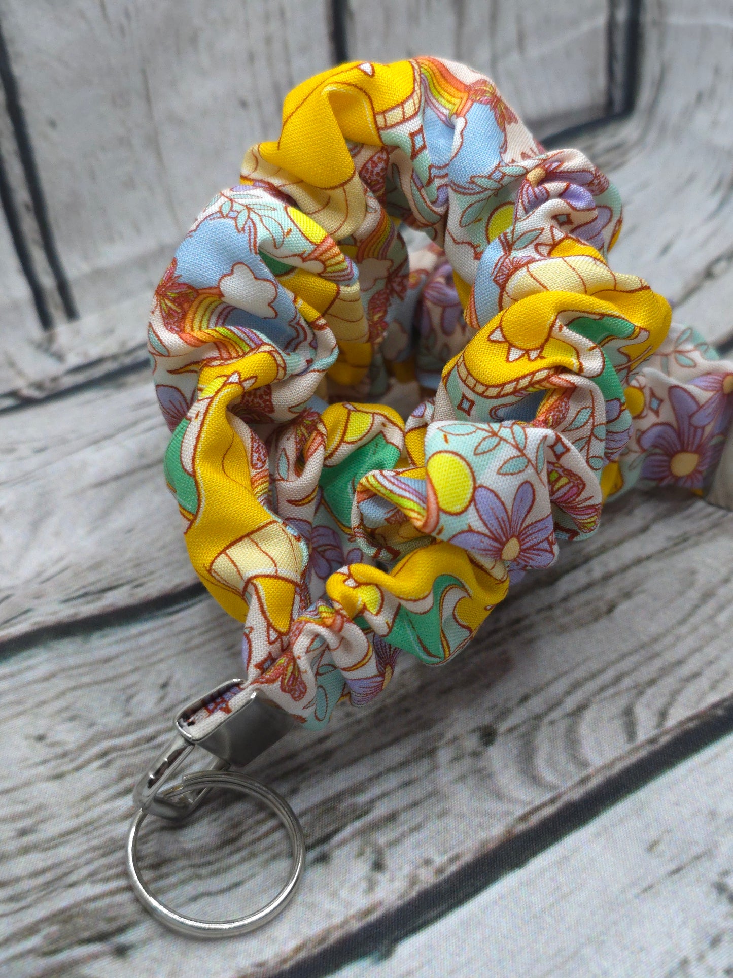 Dragonite Floral Scrunchie Wristlet | Rayon