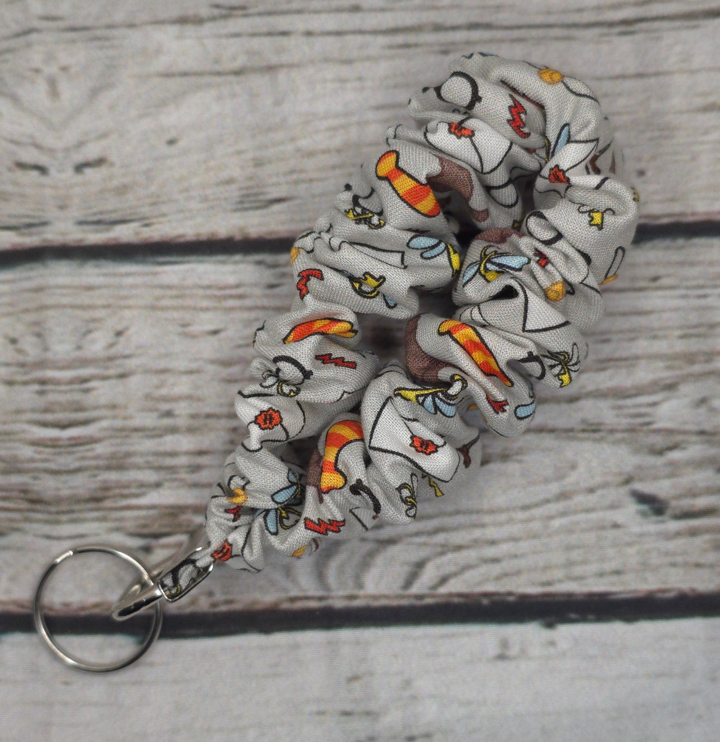 Harry Potter Grey Mix Scrunchie Wristlet | Cotton