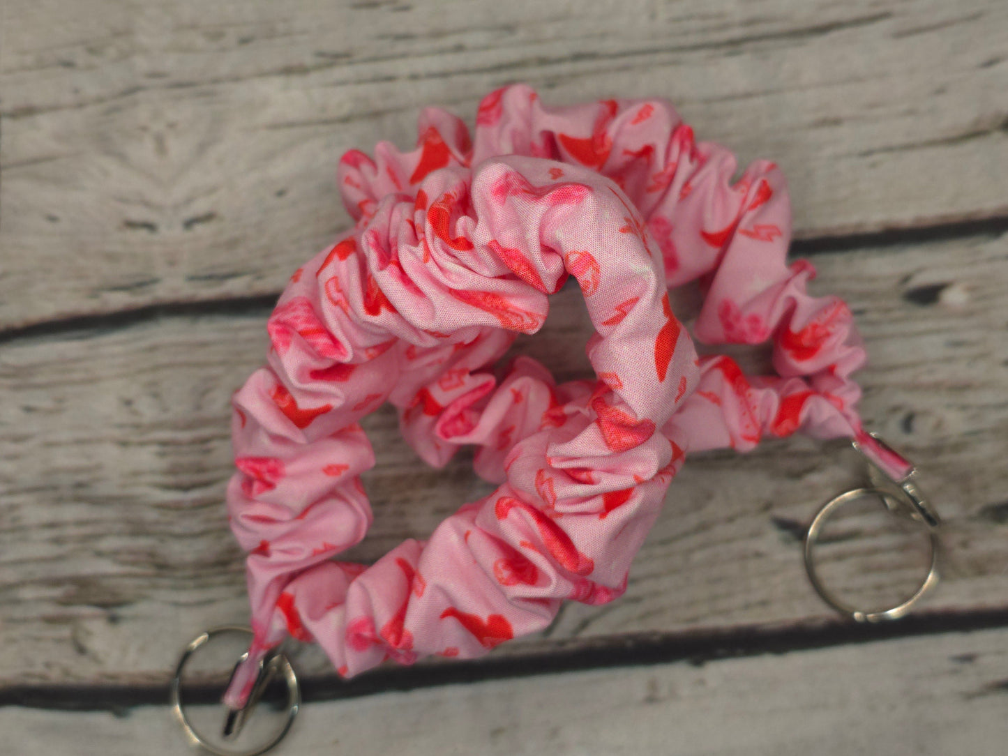 Pink Cowboy Scrunchie Writlet | Cotton Poplin