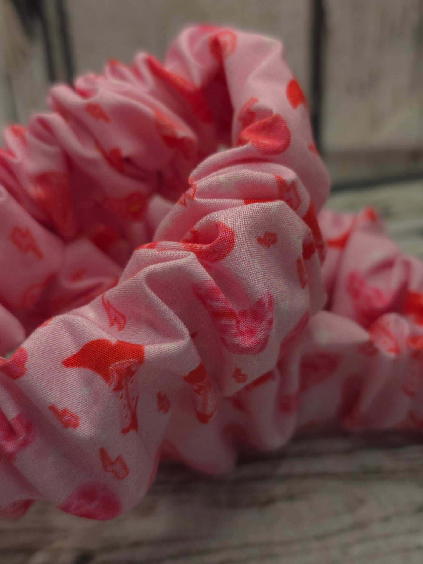 Pink Cowboy Scrunchie Writlet | Cotton Poplin