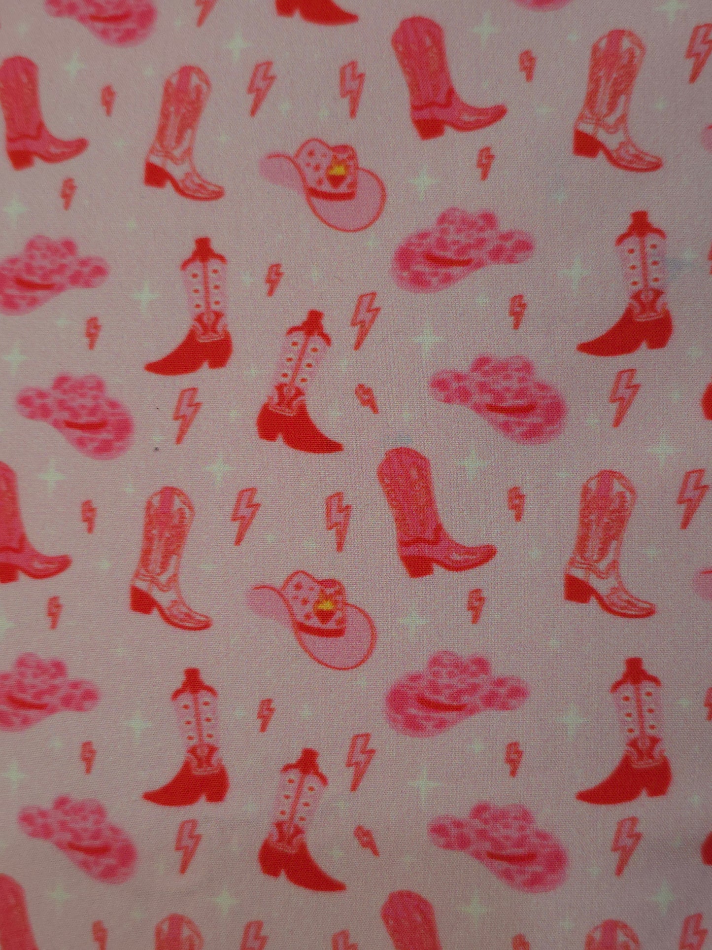 Pink Cowboy Scrunchie Writlet | Cotton Poplin