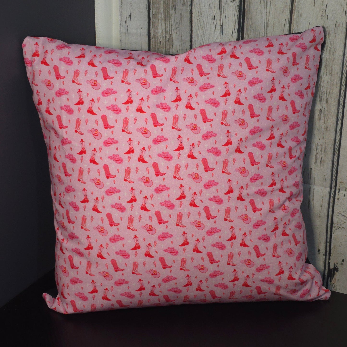 Pink Cowboy Cushion Cover | Cotton Poplin