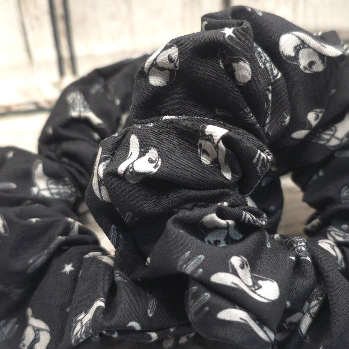 Black Cowboy | Large Luxe Scrunchie