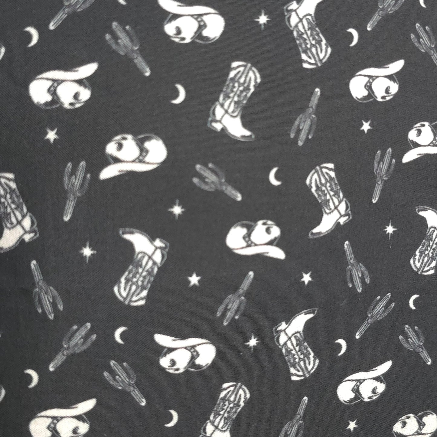 Black Cowboy Cushion Cover | Cotton Poplin