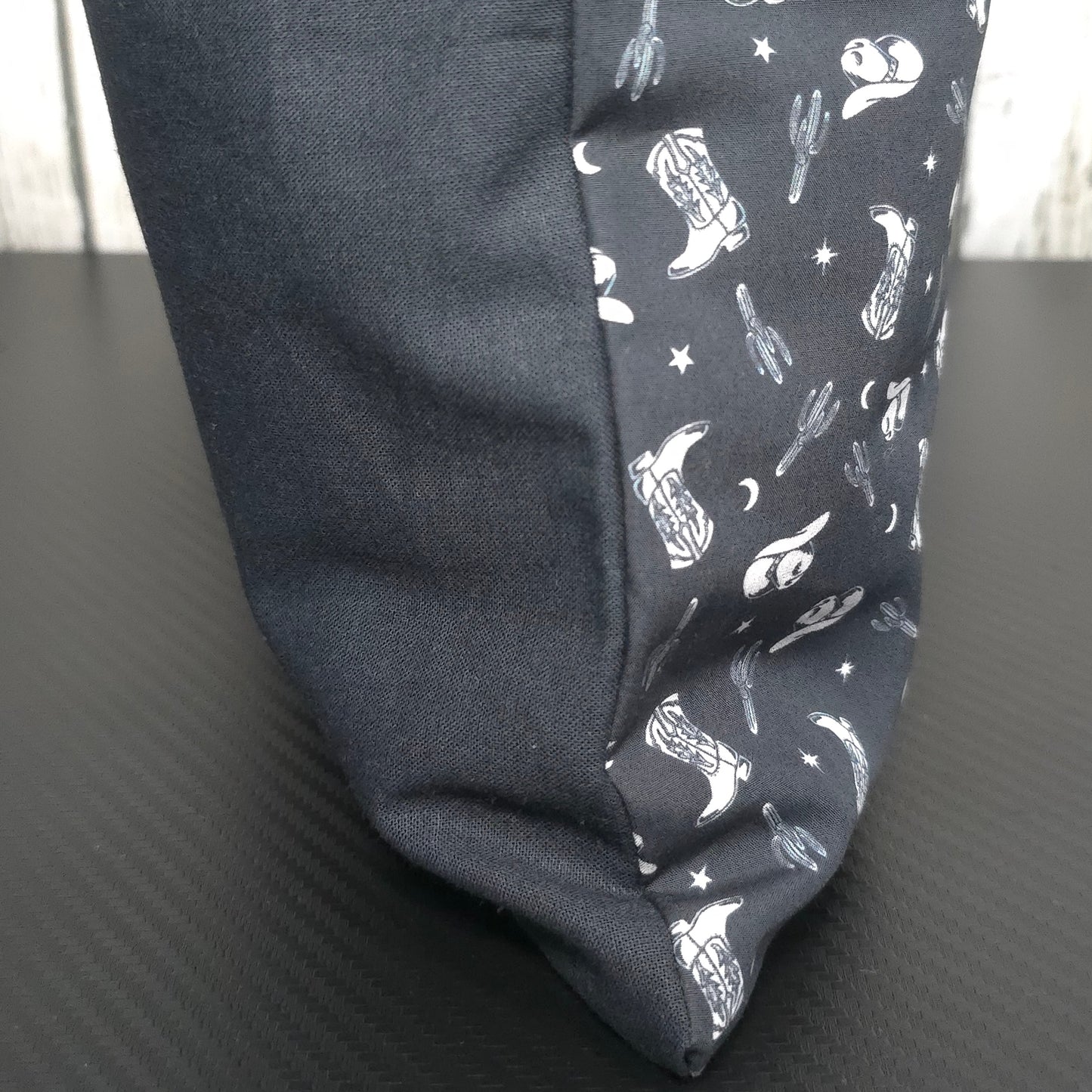 Black Cowboy Cushion Cover | Cotton Poplin