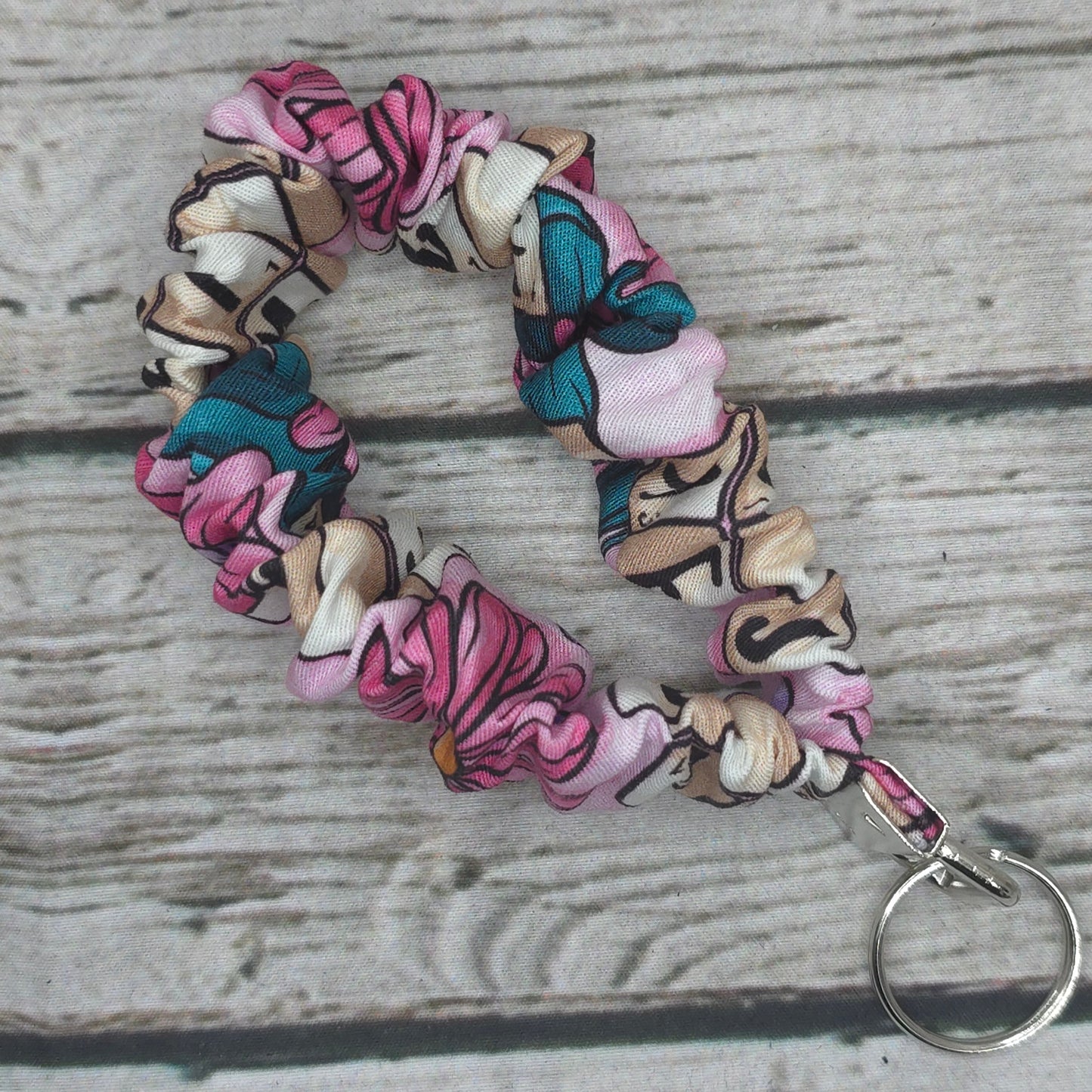 Sassy Scrabble Scrunchie Wristlet | Cotton