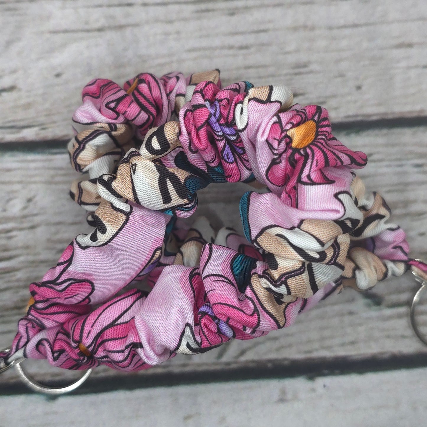 Sassy Scrabble Scrunchie Wristlet | Cotton