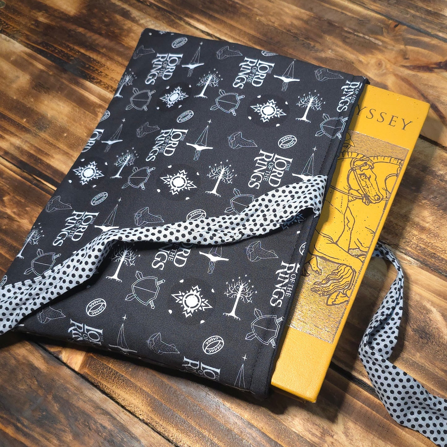 LOTR Fabric Book Sleeve – Side Tie Closure – 3 Sizes