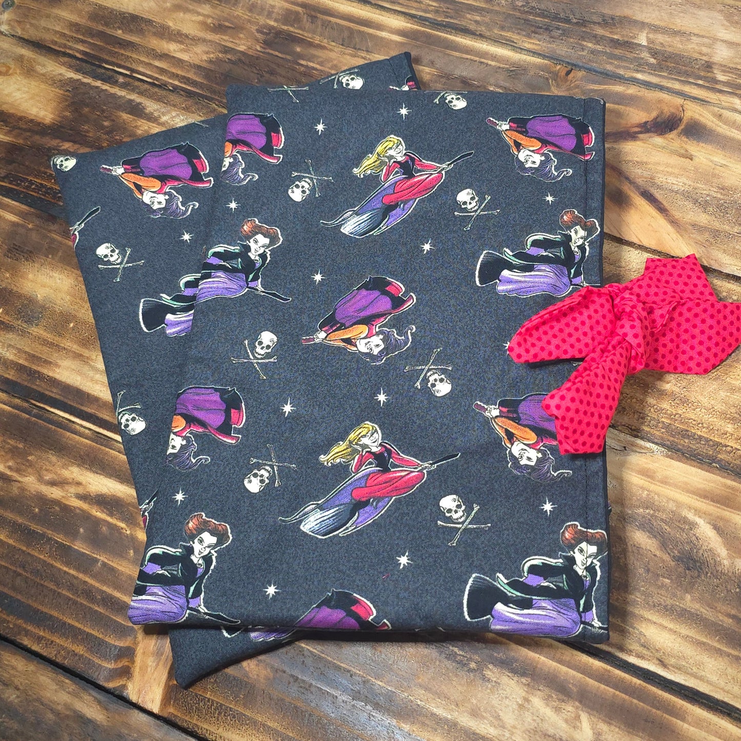 Hocus Pocus Fabric Book Sleeve – Side Tie Closure – 3 Sizes
