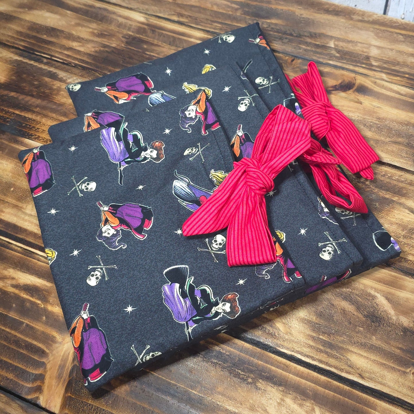 Hocus Pocus Fabric Book Sleeve – Side Tie Closure – 3 Sizes