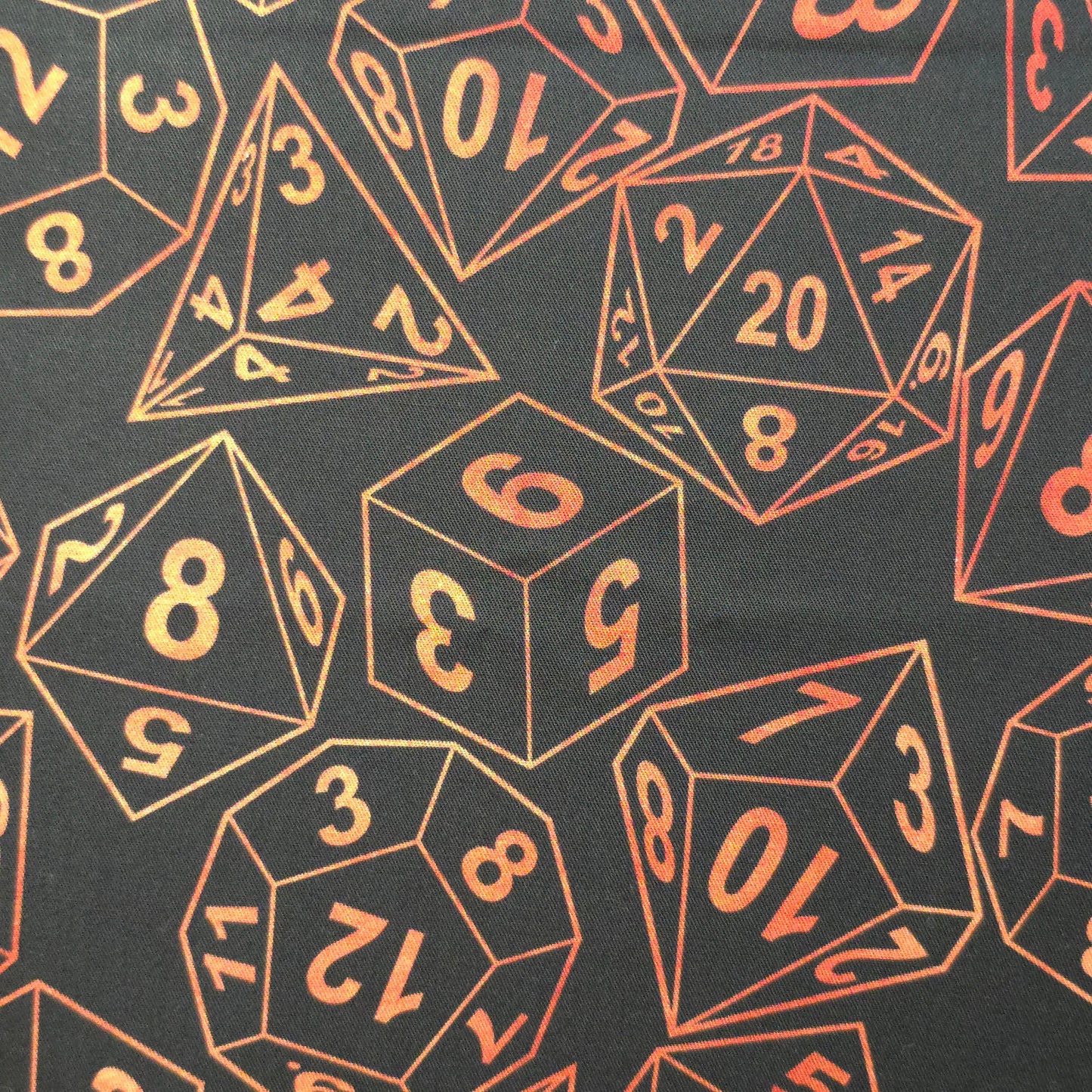 D&D Dice | Handmade Fabric Wallet / Clutch