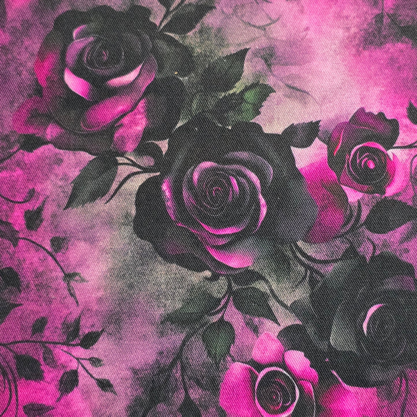 Gothic Roses | Handmade Fabric Wallet / Clutch