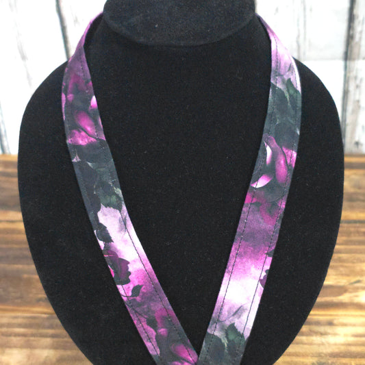Gothic Roses | Handmade Fabric Lanyard