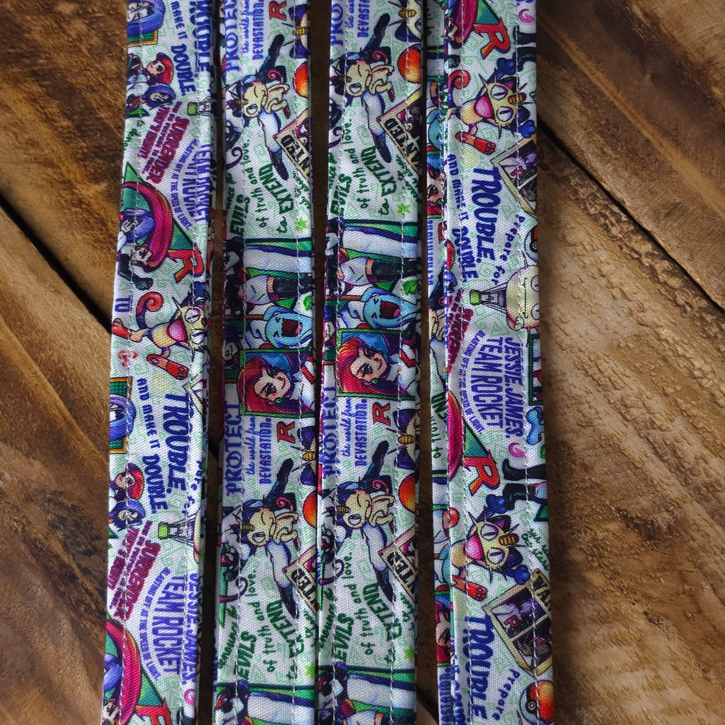 Team Rocket | Handmade Fabric Lanyard