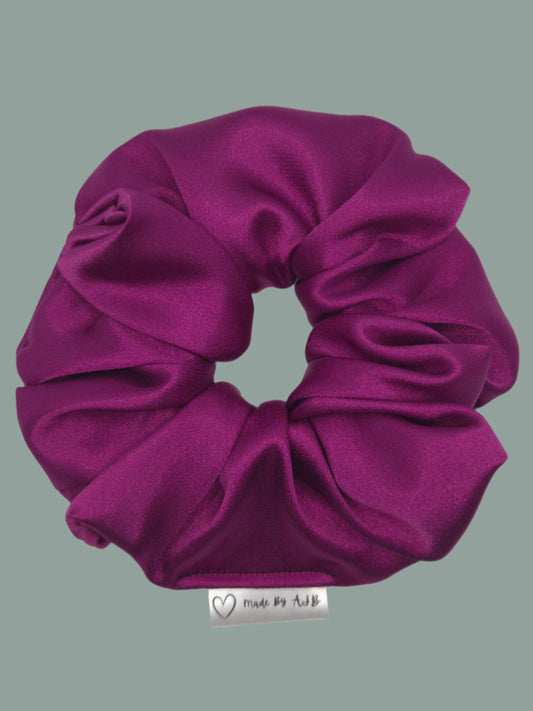 Purple Satin | Large Luxe Scrunchie