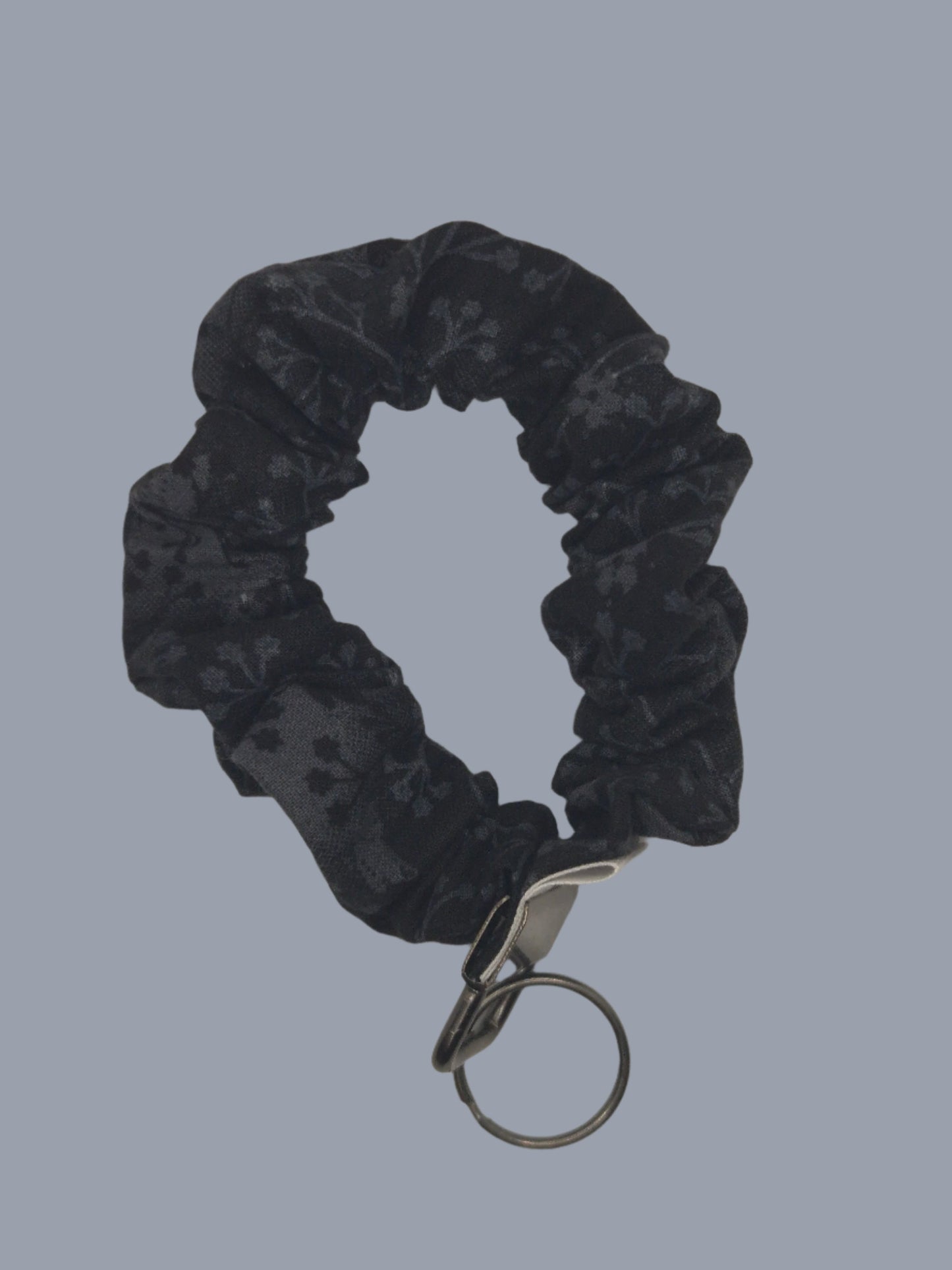 Black Flutter Scrunchie Wristlet | Cotton