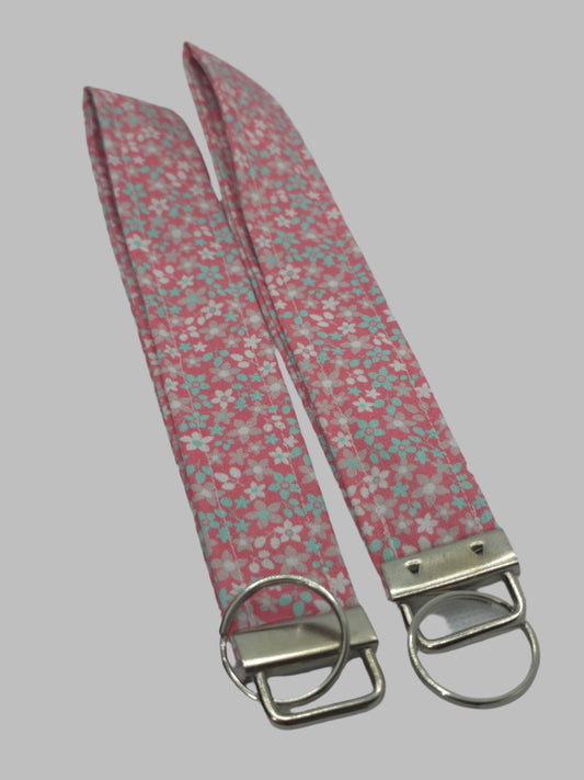 Pink Flower Wristlet | Cotton