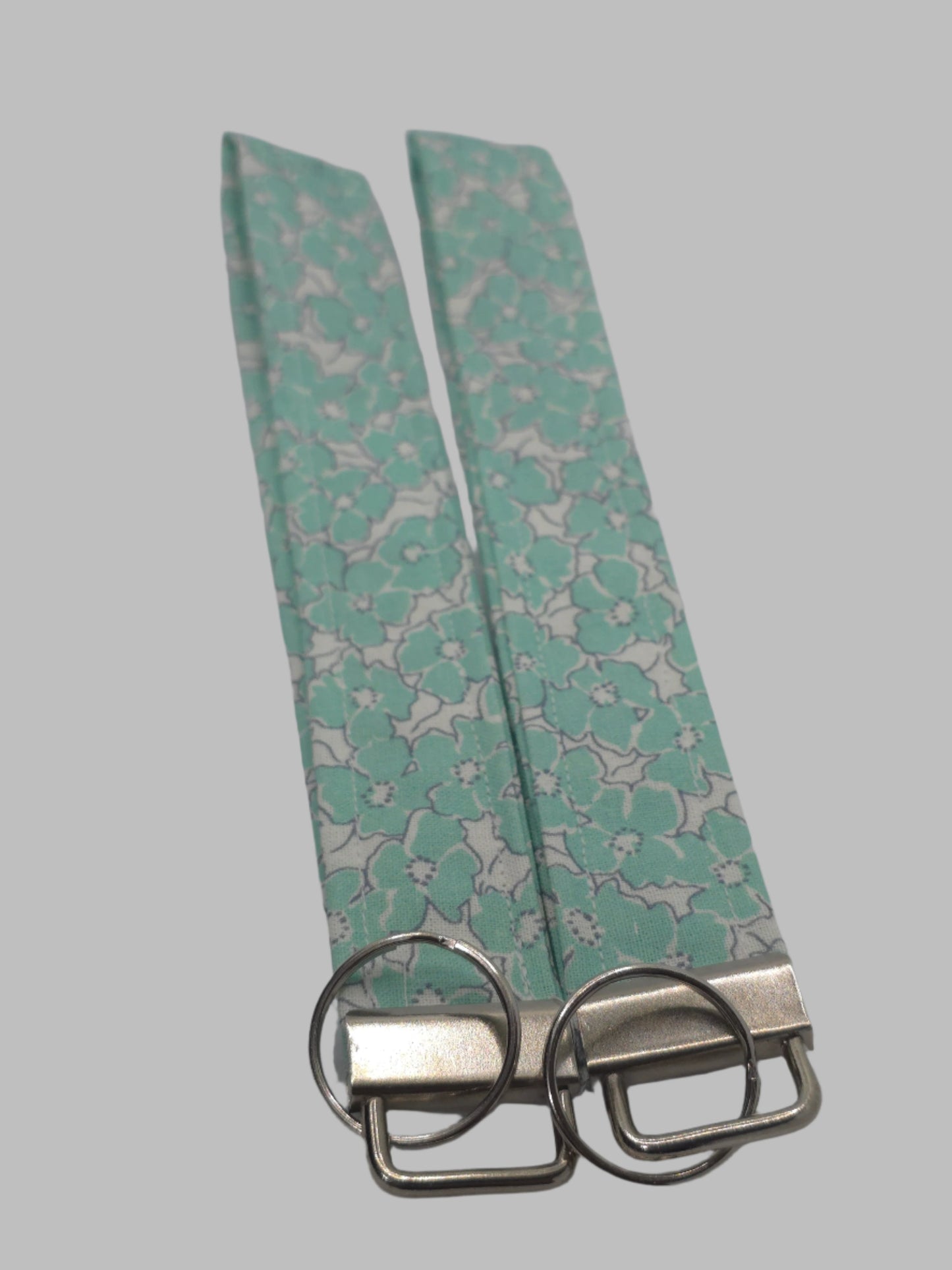 Green Flower Wristlet | Cotton