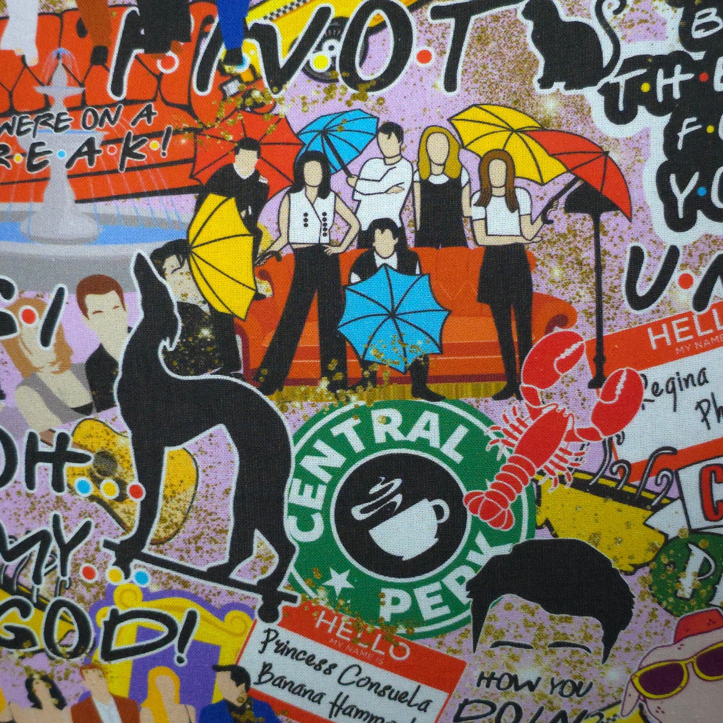 Friends | Fabric Bookmark