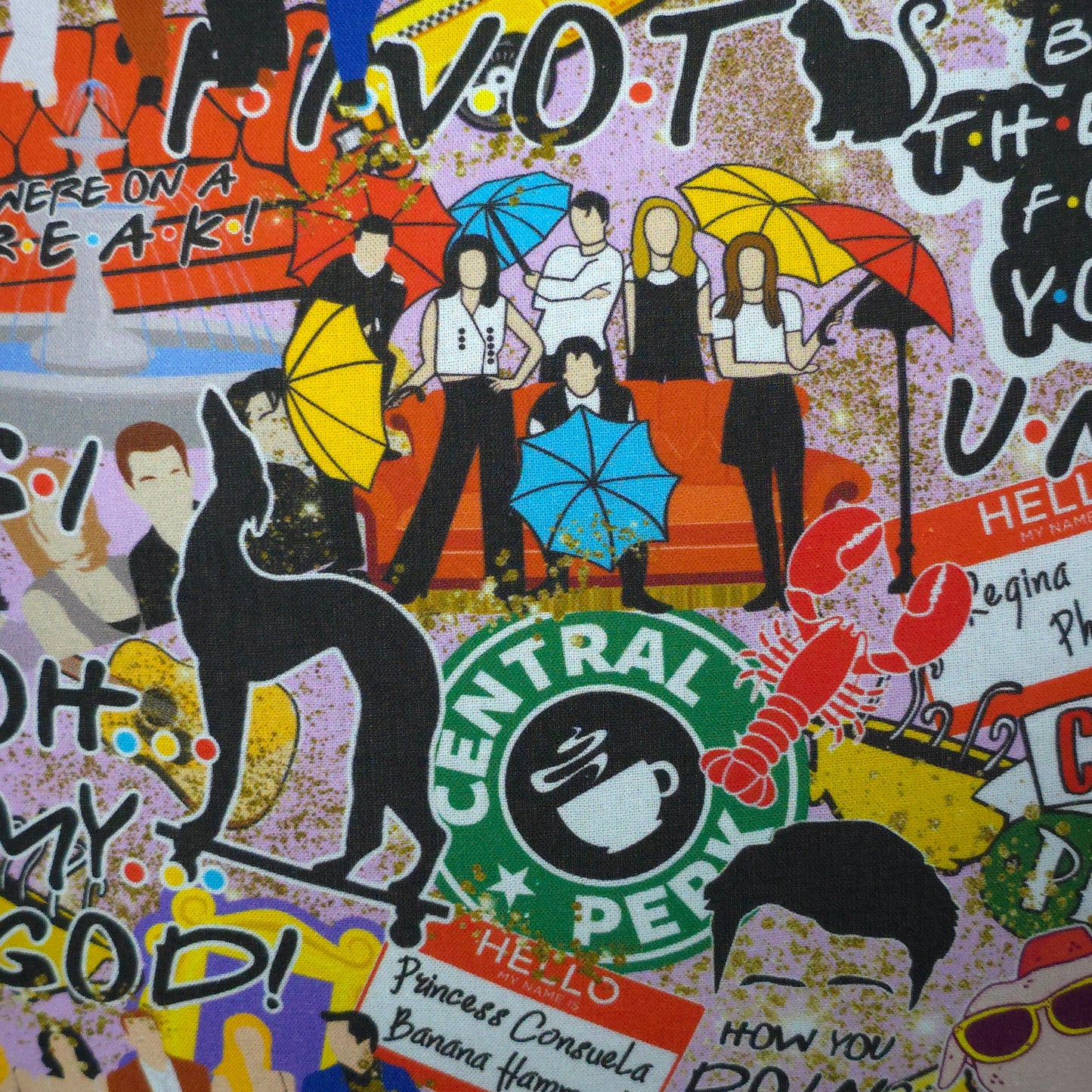 Friends | Handmade Fabric Lanyard