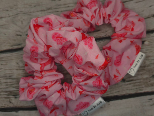 Pink Cowboy Scrunchie | Cotton Poplin