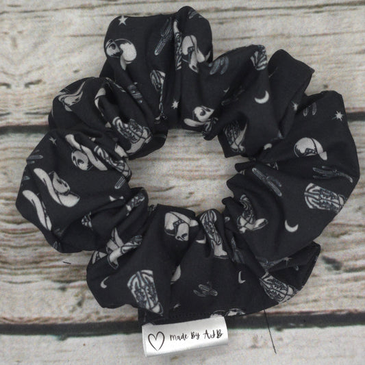 Black Cowboy | Large Luxe Scrunchie