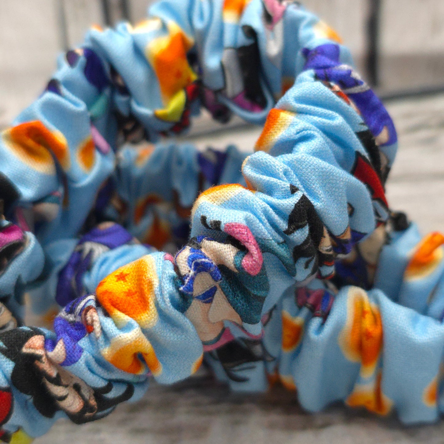 Dragon Ball DBZ Mix Scrunchie Wristlet | Cotton