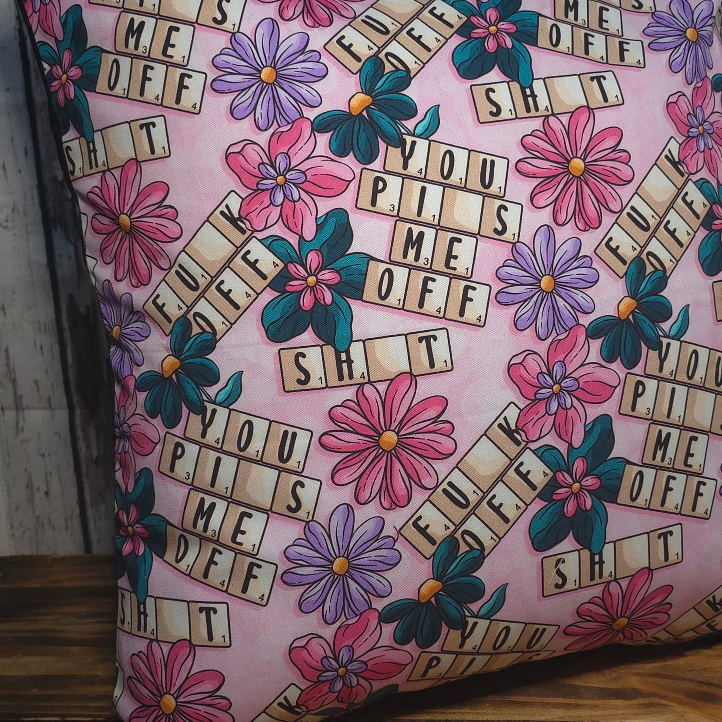 Sassy Scrabble Cushion Cover | Cotton