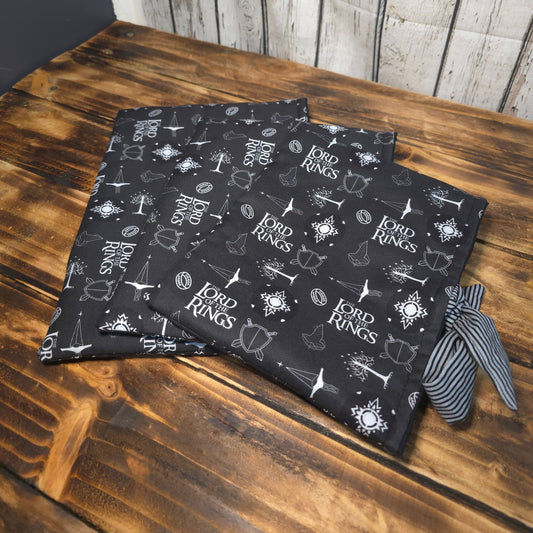 LOTR Fabric Book Sleeve – Side Tie Closure – 3 Sizes