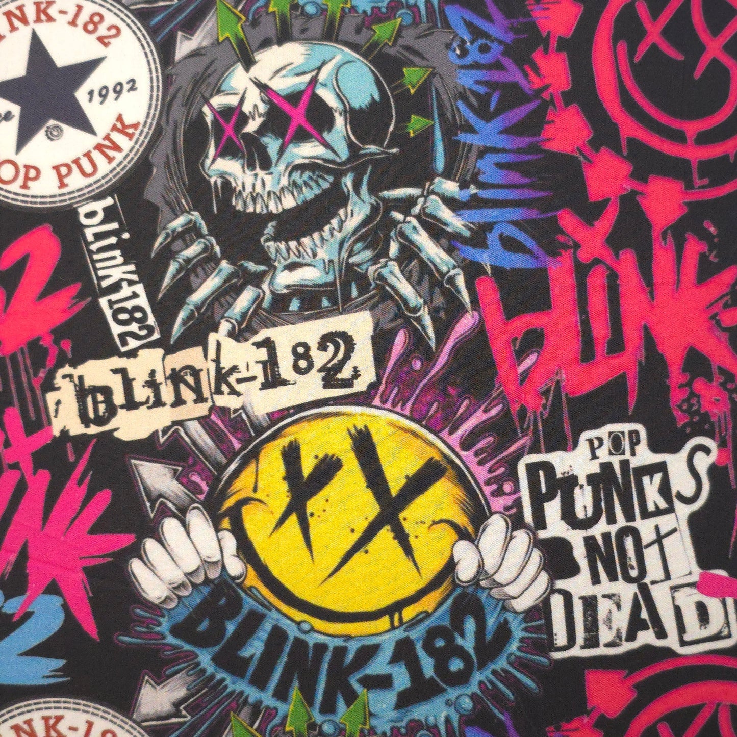Blink 182 Scrunchie Wristlet | Cotton Poplin