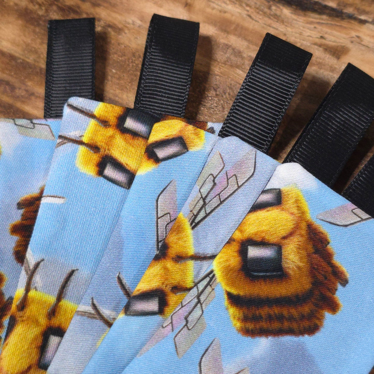 Fluffy Bees Bookmark | Cotton