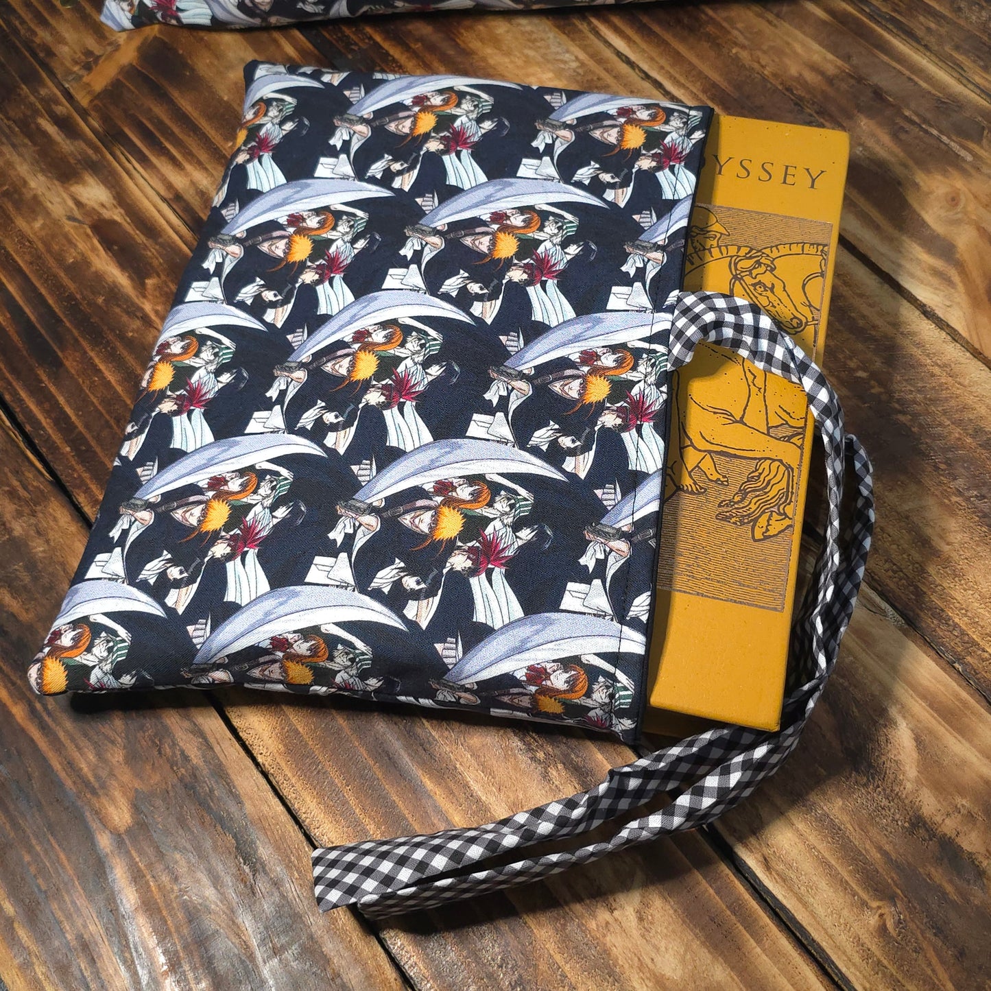 Bleach Fabric Book Sleeve – Side Tie Closure – 3 Sizes