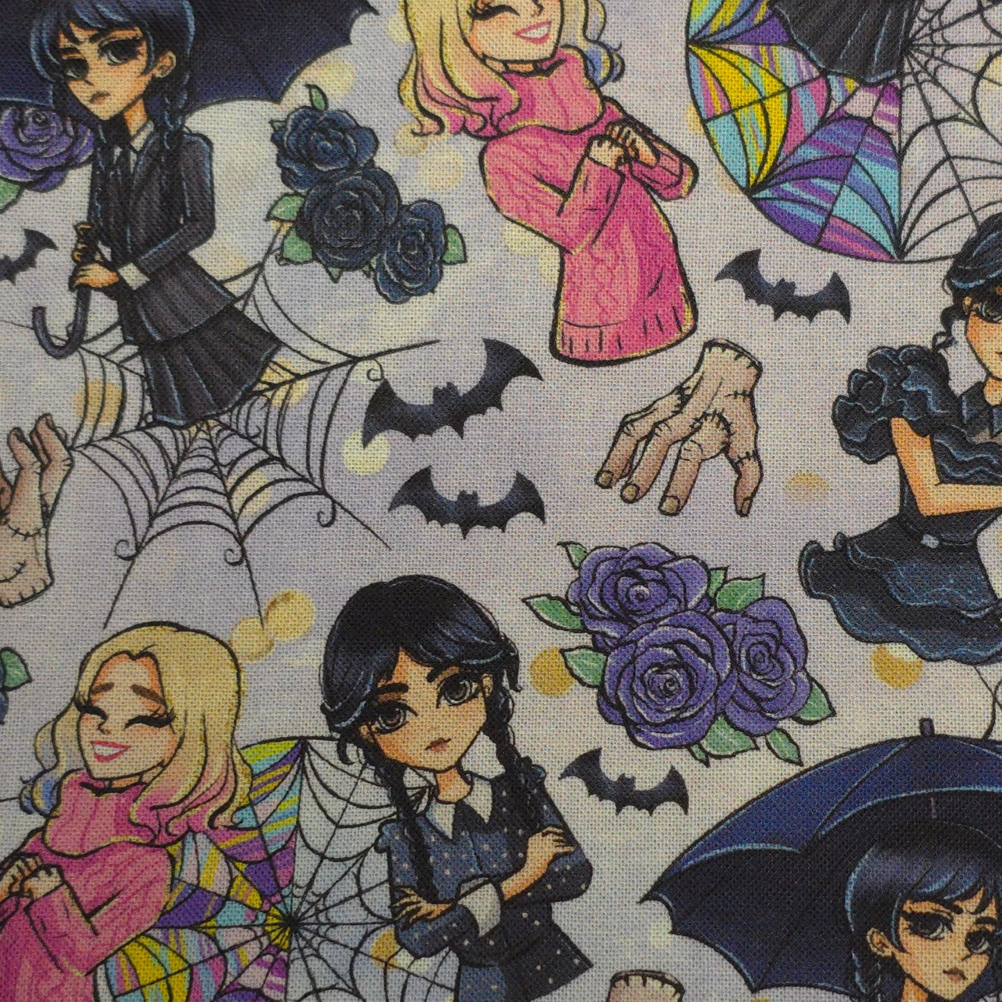 Wednesday & Enid |  Fabric Book Sleeve – Side Tie Closure – 3 Sizes