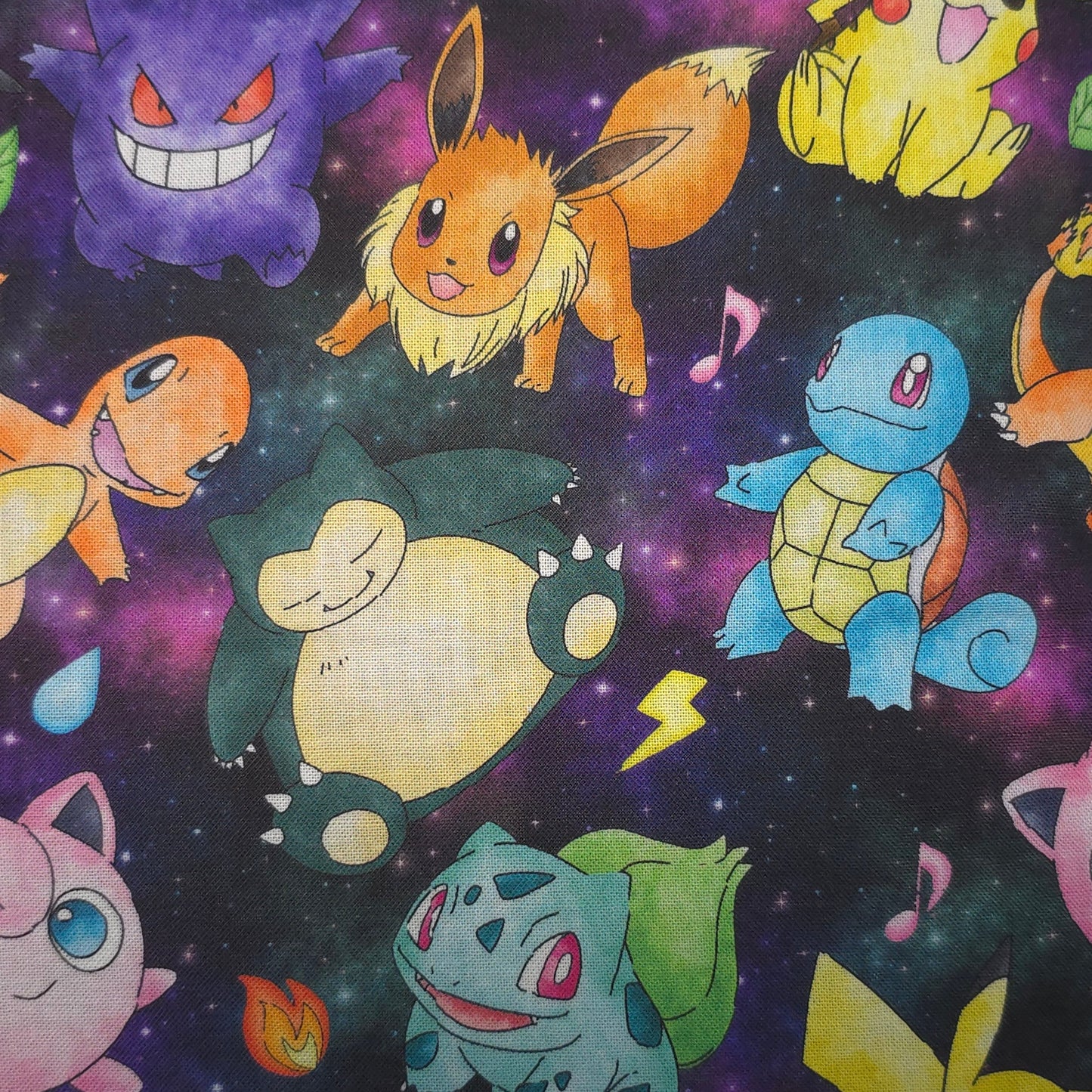 Pokemon Mix Fabric Book Sleeve – Side Tie Closure – 3 Sizes