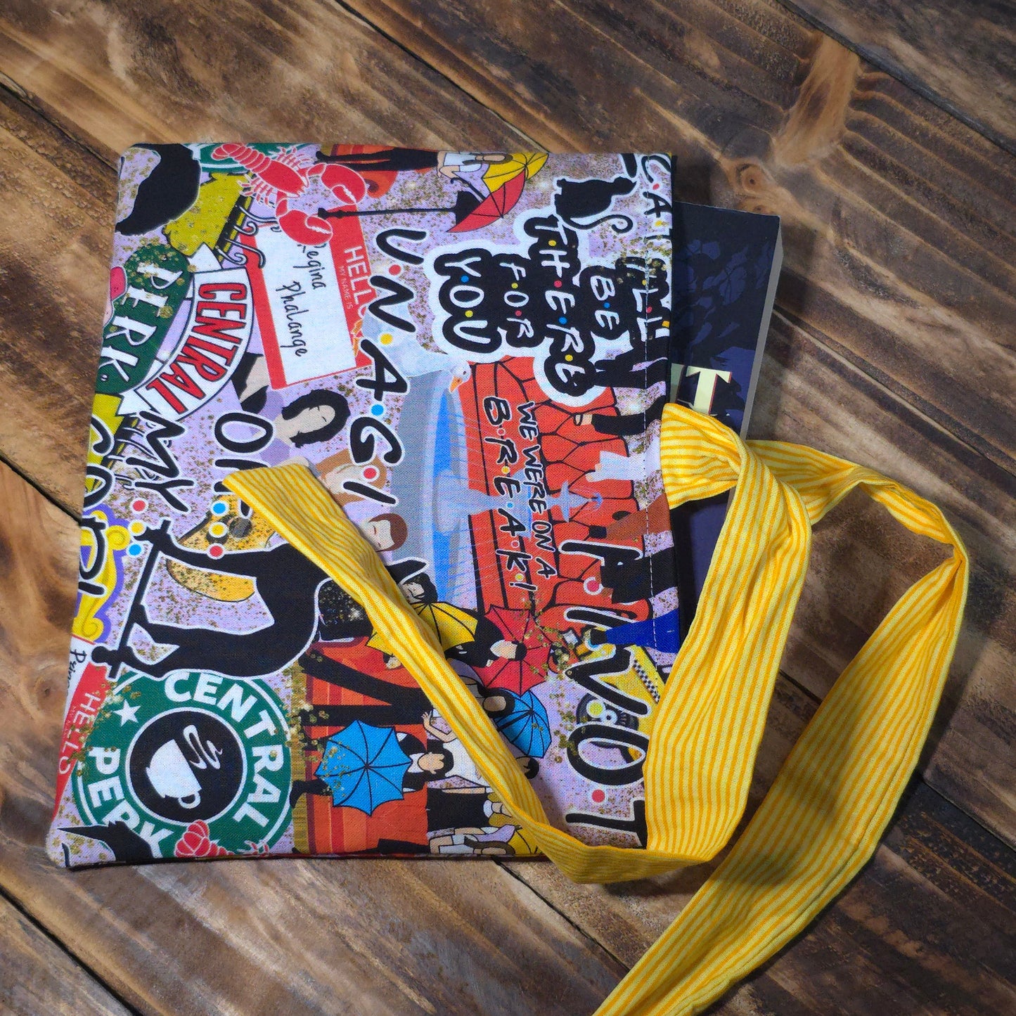 Friends | Fabric Book Sleeve - Side Tie Closure - 3 Sizes