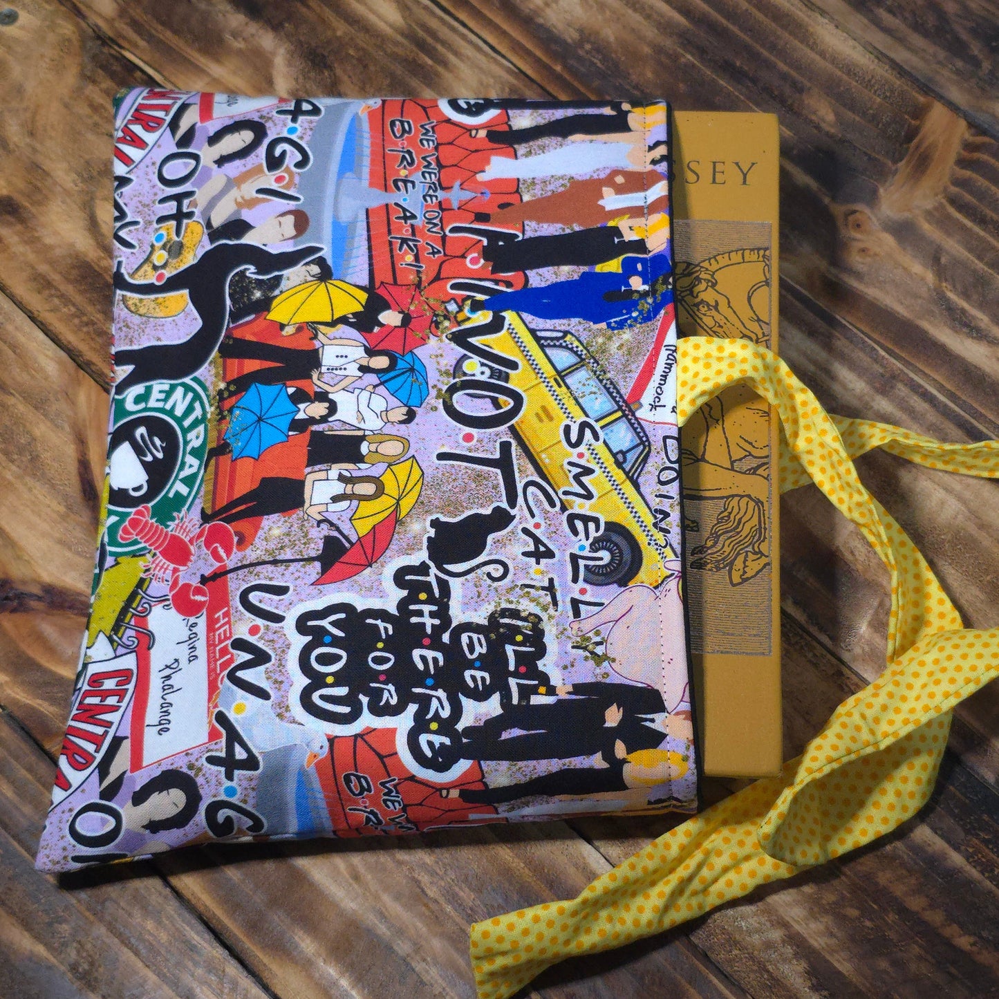 Friends | Fabric Book Sleeve - Side Tie Closure - 3 Sizes