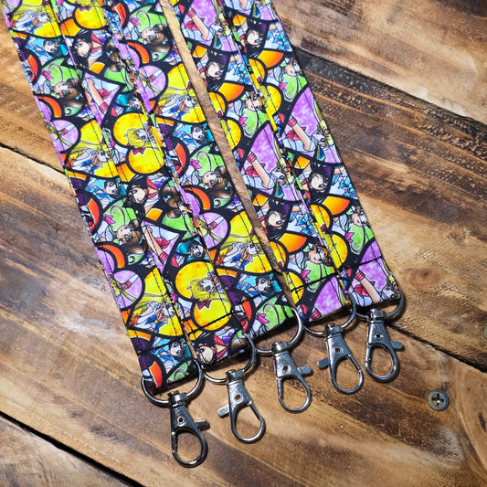 Sailor Moon Hearts | Handmade Fabric Lanyard