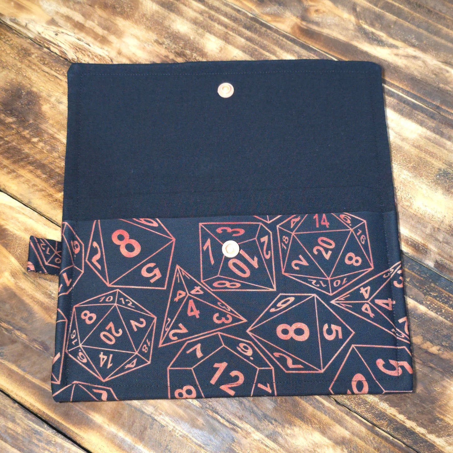 D&D Dice | Handmade Fabric Wallet / Clutch