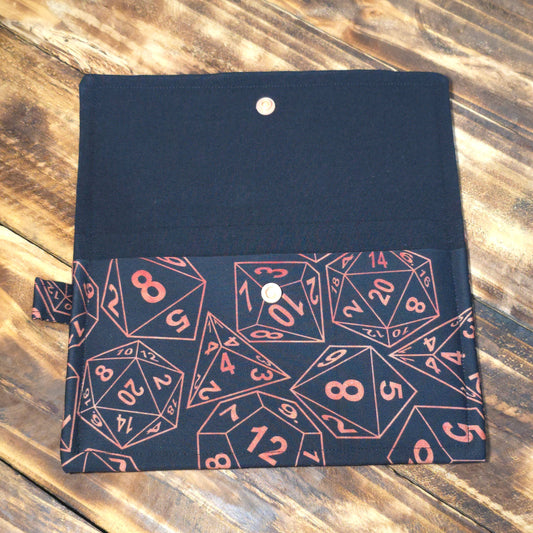 D&D Dice | Handmade Fabric Wallet / Clutch
