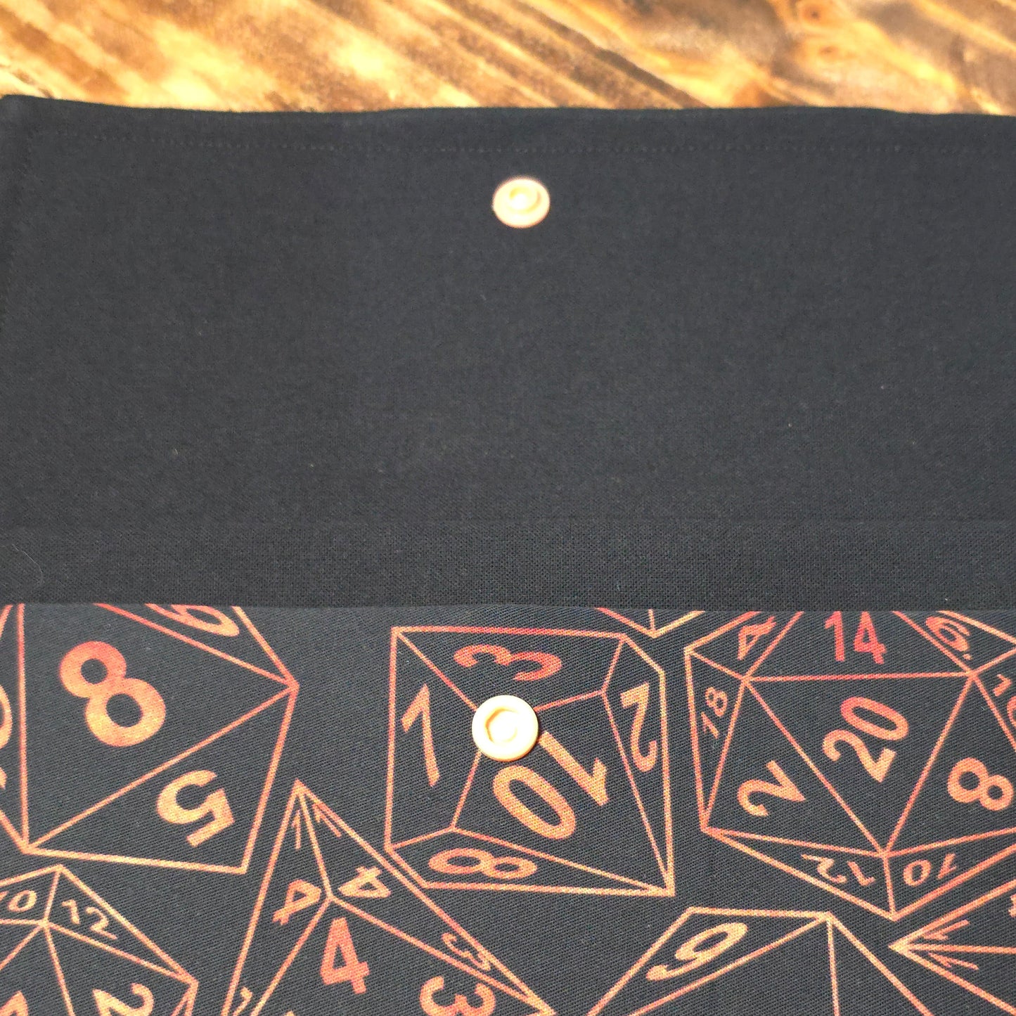 D&D Dice | Handmade Fabric Wallet / Clutch