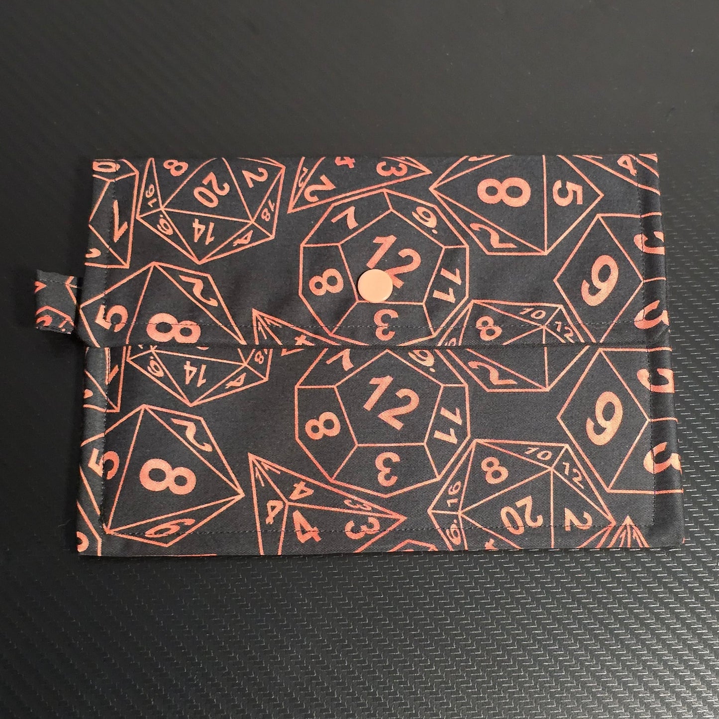 D&D Dice | Handmade Fabric Wallet / Clutch