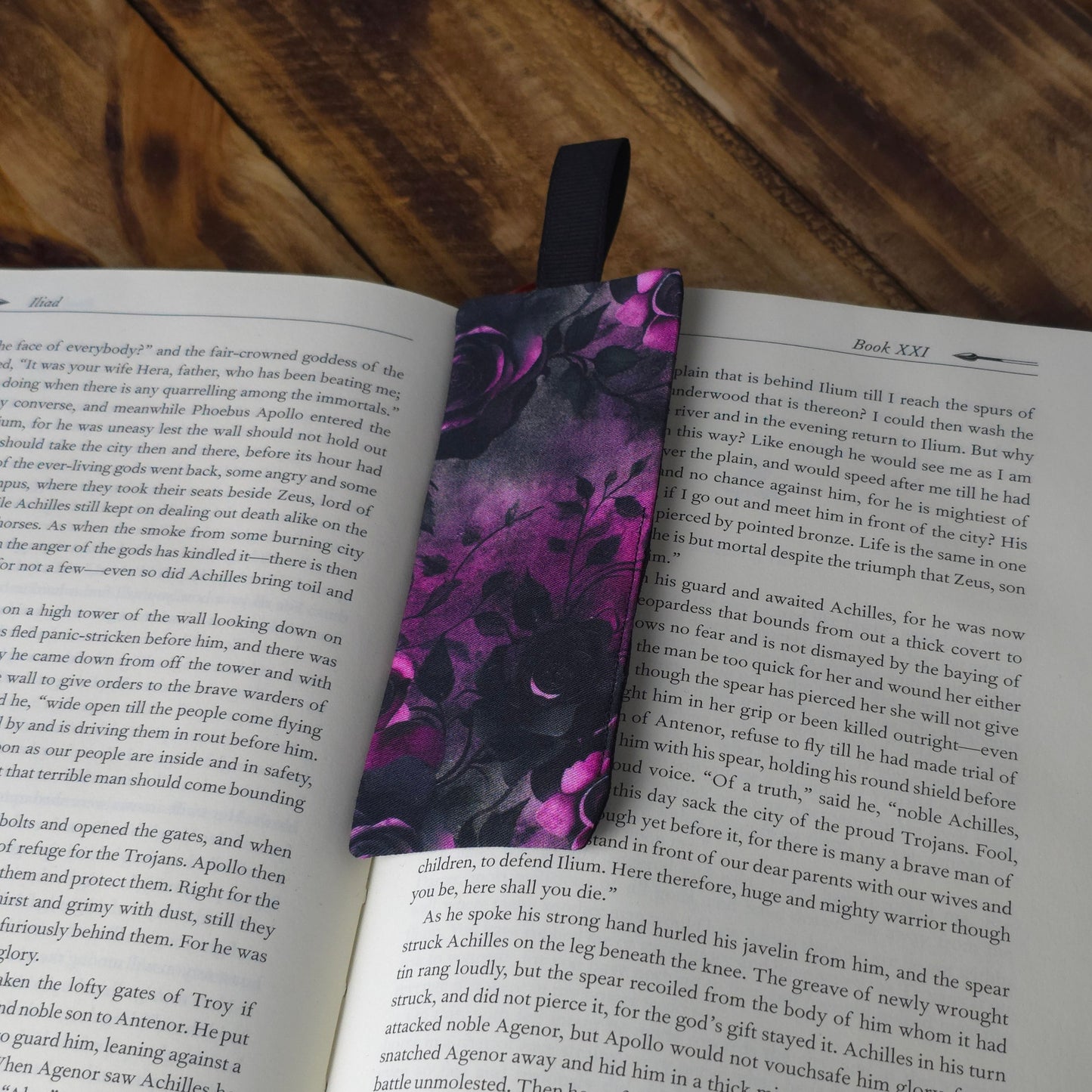 Gothic Roses | Fabric Bookmark